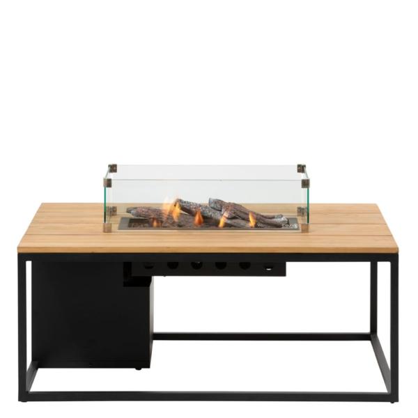 Cosiloft 120 vuurtafel black / teak - Afbeelding 2