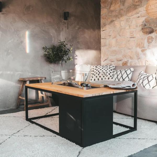 Cosiloft 120 vuurtafel black / teak - Afbeelding 6