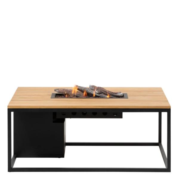 Cosiloft 120 vuurtafel black / teak - Afbeelding 3