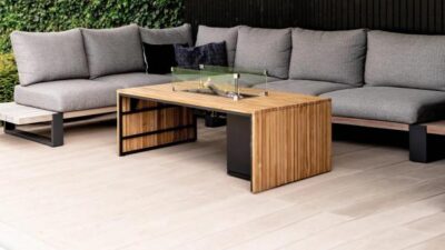 Cosibridge 140 vuurtafel teak