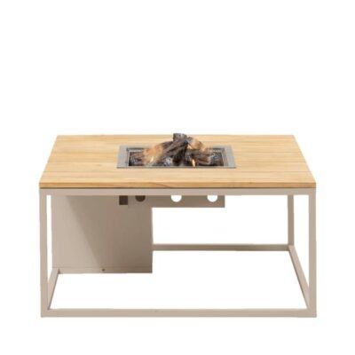Cosiloft 100 vuurtafel sandy beige / teak