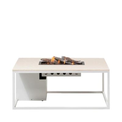 Cosiloft 120 vuurtafel white / stone look