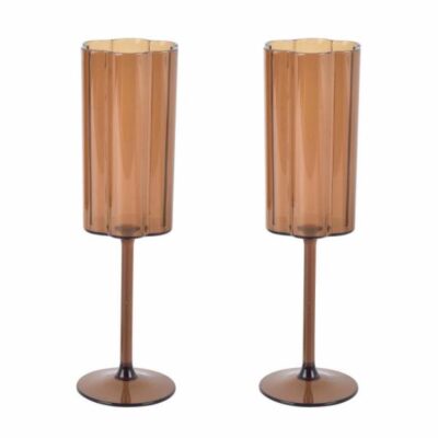 Outdoor Champagneglazen Amber /2