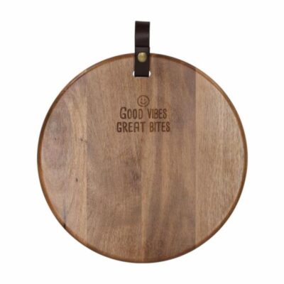 Serveerplank Good Vibes Rond