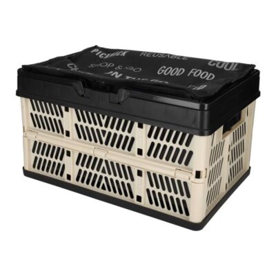 Boodschappenkrat & Koeltas Taupe