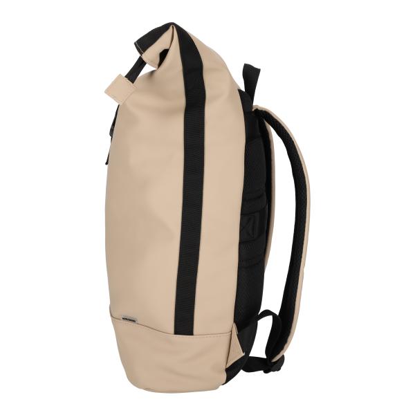 Dull PU Rol Rugtas Eco Lining Taupe - Afbeelding 4
