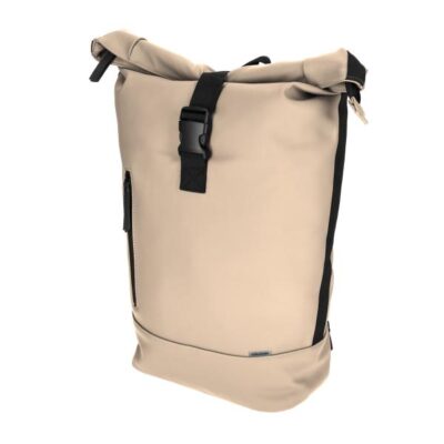 Dull PU Rol Rugtas Eco Lining Taupe